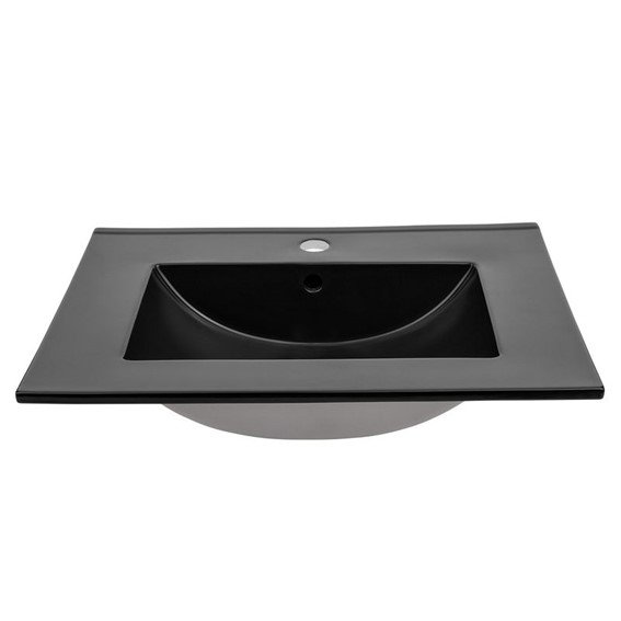 Umywalka E-8003-80 LAVA BLACK 80 Czarny