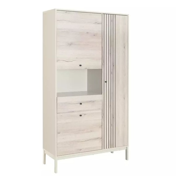 Regał FROST R1 Biały/Dąb Alpejski