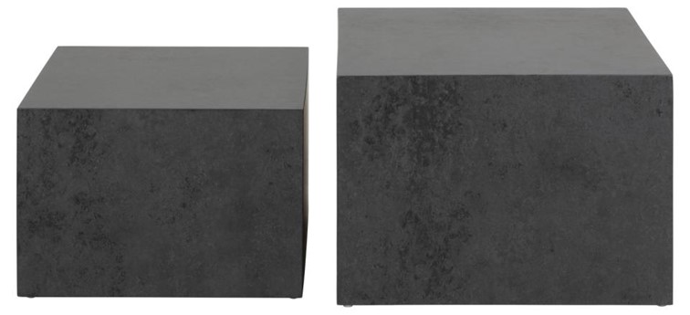 Zestaw 2 Stolików Kawowych DICE Czarny