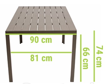 Zestaw Ogrodowy Modena 6-Osobowy Brązowy