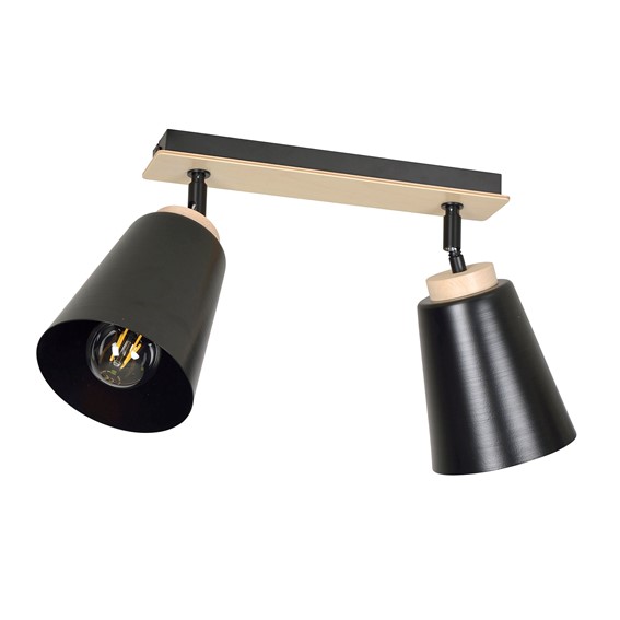 Lampa Sufitowa ATLAS 2 Czarny