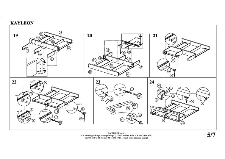 Łóżko z Szufladami Kayleon 165x217 Beżowy