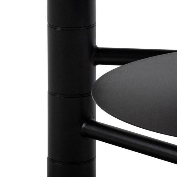 Stolik Kawowy LAHTI Fi60cm Biały/Czarny