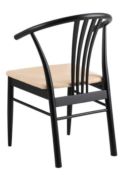 Krzesło YORK Czarny/Naturalny