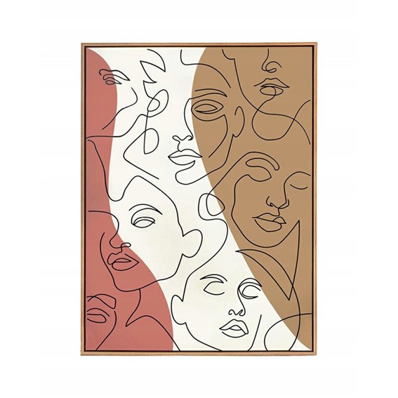 Obraz FACCIA ARTE TRI COLORE 90x120 cm