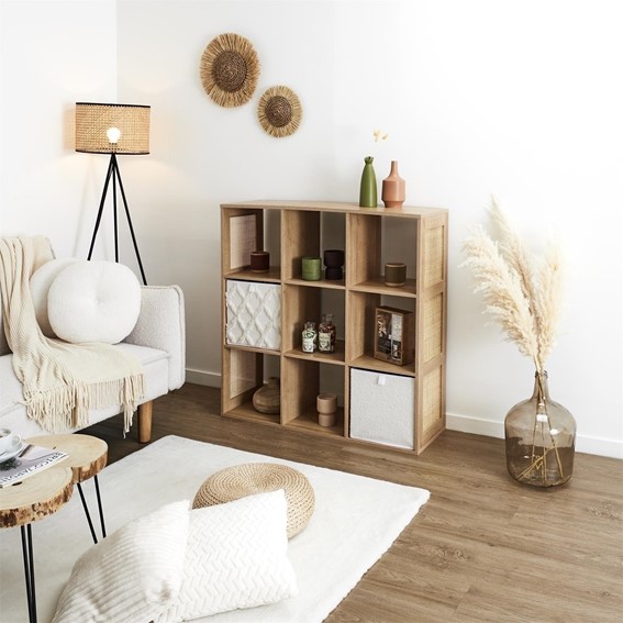 Regał KLAUS 9 Półek Naturalny