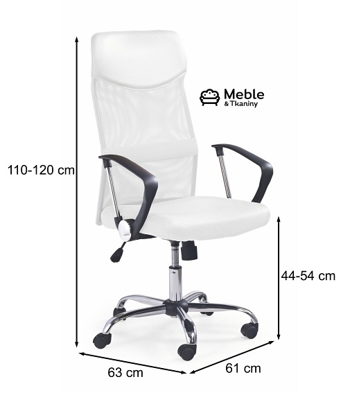 Fotel Obrotowy Pracowniczy VIRE Biały