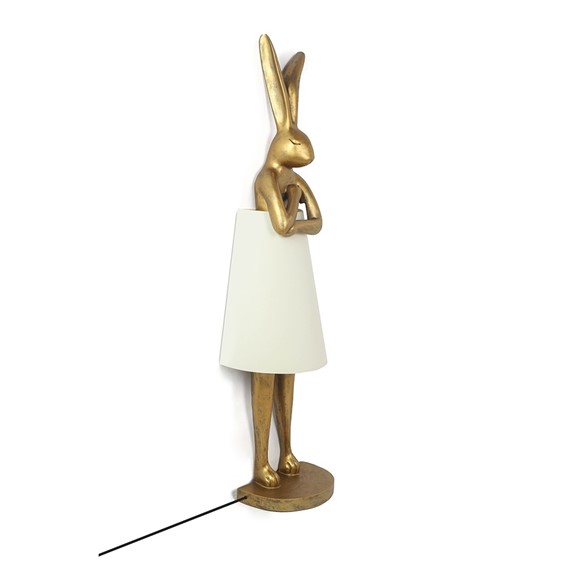 Lampa Podłogowa RABBIT 150 cm Biała/Złota