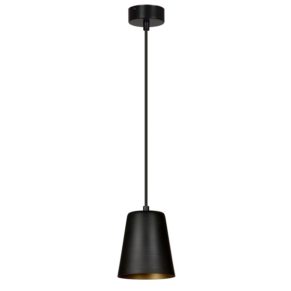 Lampa Wisząca MILGA 1 Czarny/Złoty