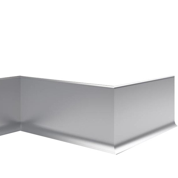 Listwa Przypodłogowa LP80 Anodowana 250 cm Srebrny