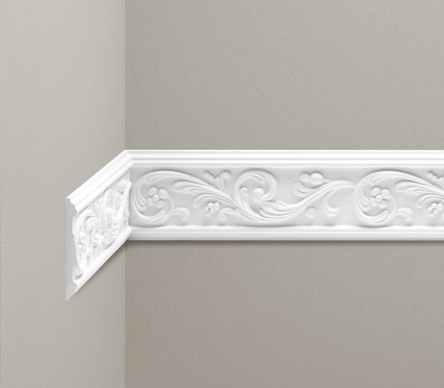 Listwa Naścienna Zdobiona LNZ-02 240 cm Biały