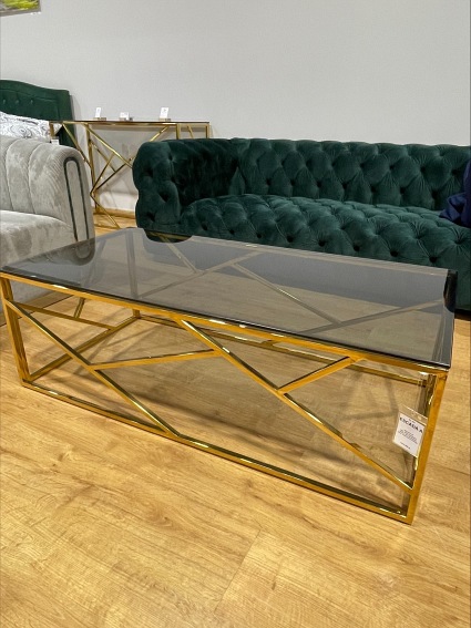 Ława ESCADA A Złoty/Szkło Dymione