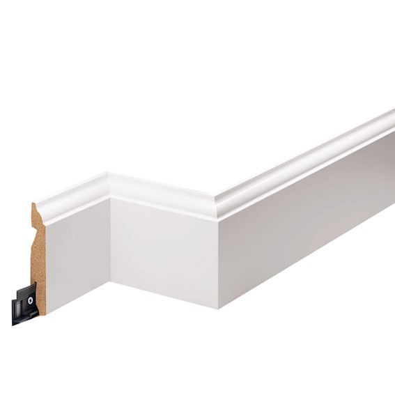 Listwa Przypodłogowa MDF Laminowana LMDF-06 220 cm Biały Półmat