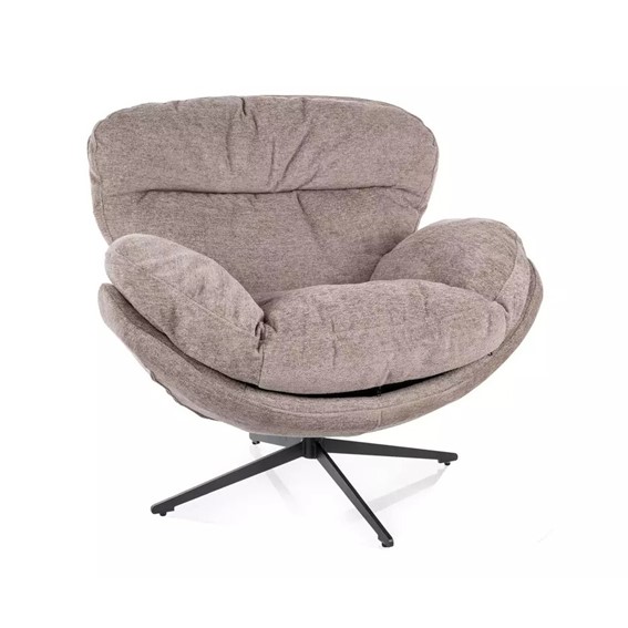 Fotel FLORENCE Raven Ciemny Beżowy/Czarny Mat