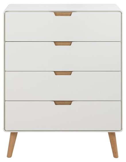 Komoda LOWELL z 5 Szufladami Biały