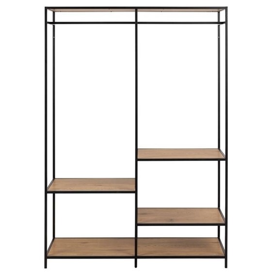 Wieszak na Ubrania SEAFORD Dąb/Czarny