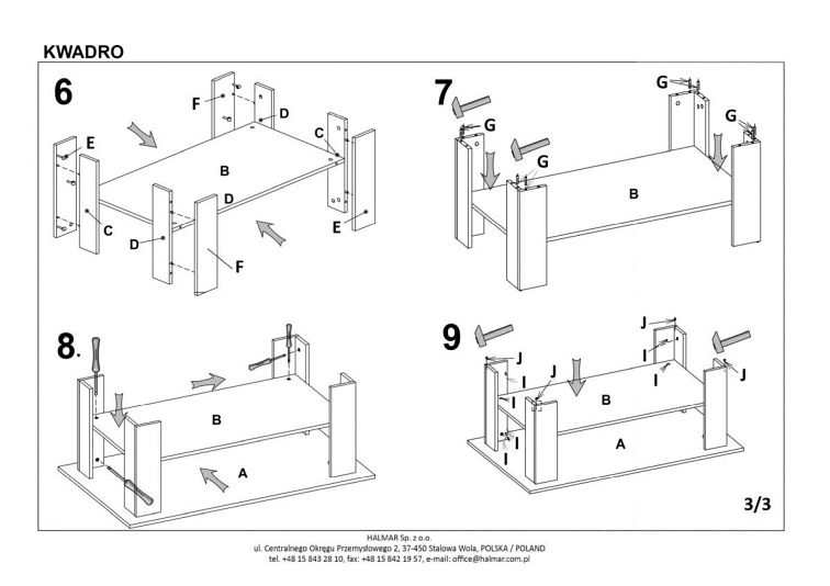 Ława KWADRO Dąb Sonoma