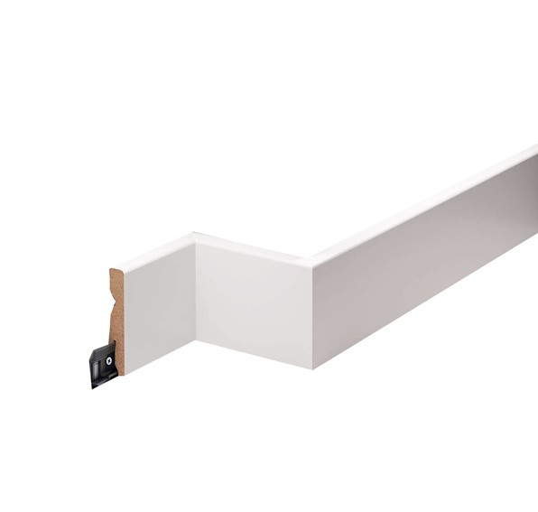 Listwa Przypodłogowa MDF Laminowana LMDF-04 220 cm Biały Półmat