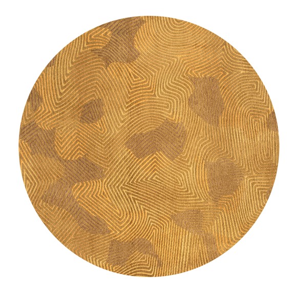 Dywan CORAL Jelly Gold Round 9226 140x140 cm