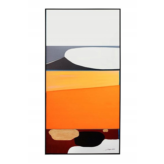 Obraz ABSTRACT SHAPES ORANGE 73x143 cm