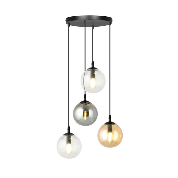 Lampa Wisząca COSMO 4 MIX PREMIUM Czarny