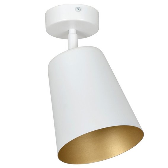 Lampa Sufitowa PRISM 1 Biały/Złoty