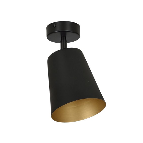 Lampa Sufitowa PRISM 1 Czarny/Złoty