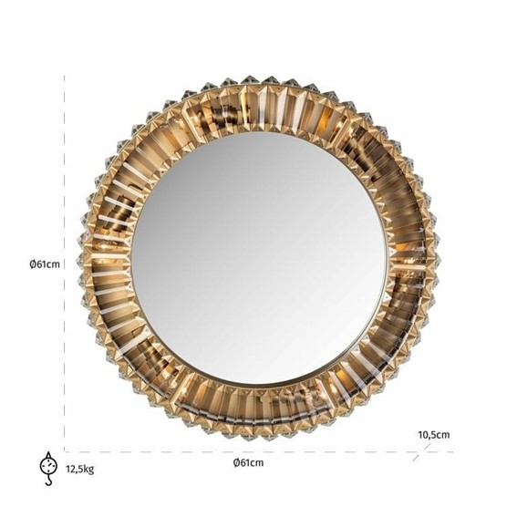 Lampa Ścienna BECKY Złoty