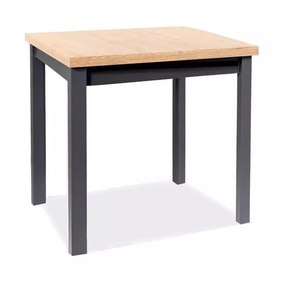 Stół ADAM 80 Dąb Artisan/Czarny Mat