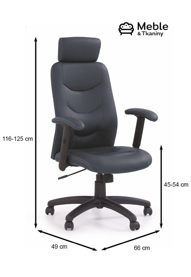 Fotel Obrotowy gabinetowy STILO czarny