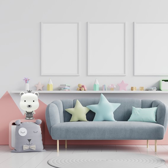 Lampka Dekoracyjna Misiek z Koroną Szary