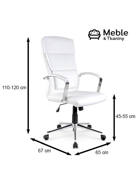 Fotel Obrotowy Gabinetowy AURELIUS Biały