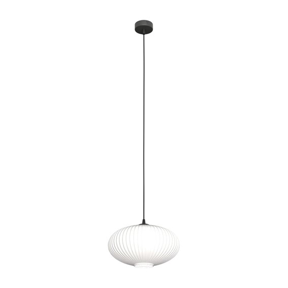 Lampa Wisząca COCO 1 Czarny/Opal