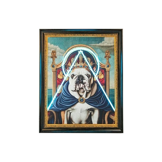 Obraz NEON BULLDOG 80x100cm