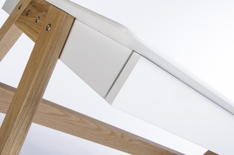 Biurko RIVA Dąb/Białe