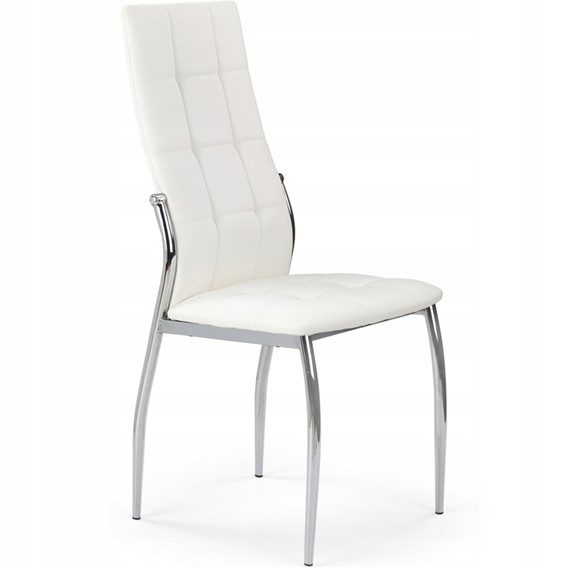 Krzesło K209 Chrom/Biały Ekoskóra