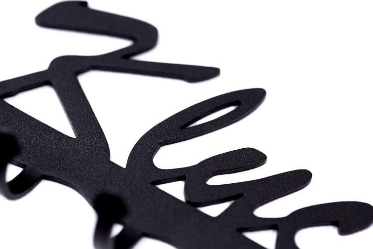 Wieszak Ścienny Klucze 3x16x7 Czarny