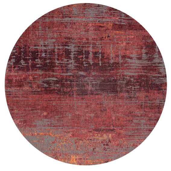 Dywan STREAKS Nassau Red Round 9125 140x140 cm