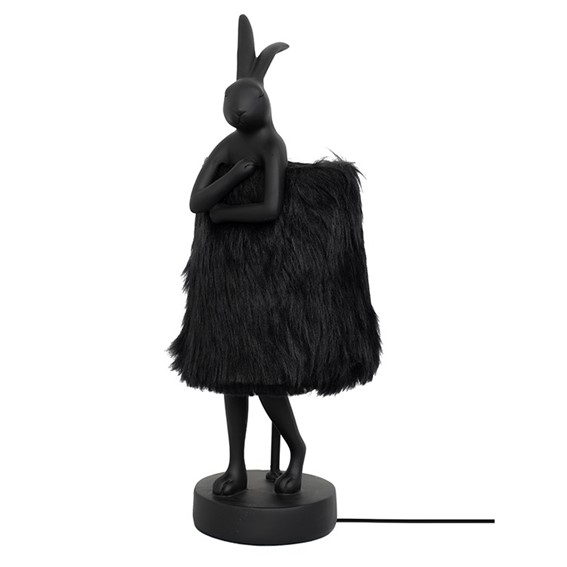 Lampa Stołowa RABBIT FUR 50 cm Czarna/Złota