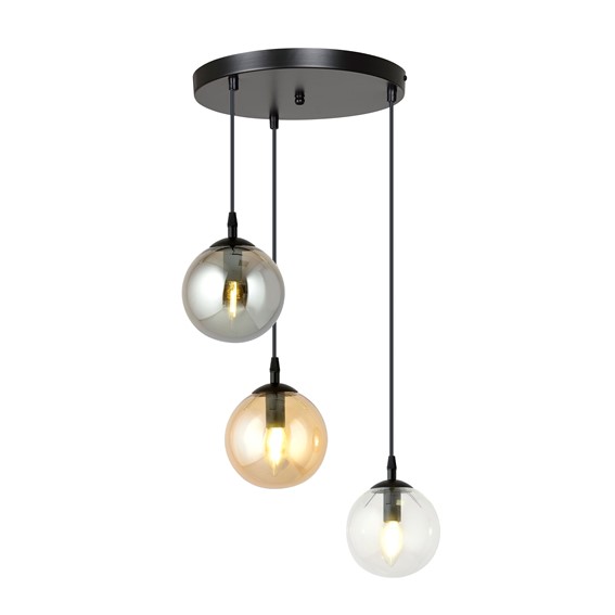 Lampa Wisząca COSMO 3 MIX PREMIUM Czarny