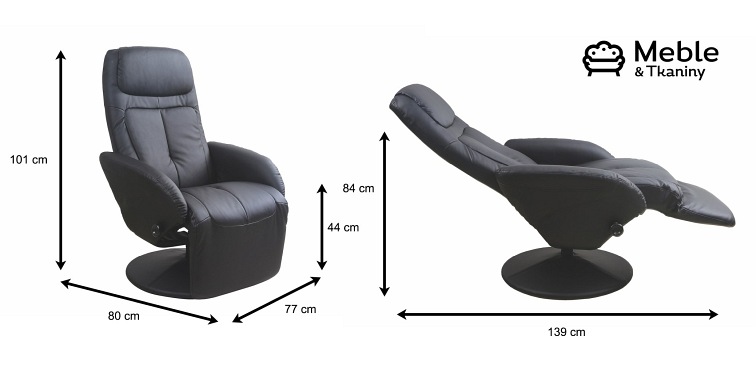 Fotel Recliner OPTIMA Czarny