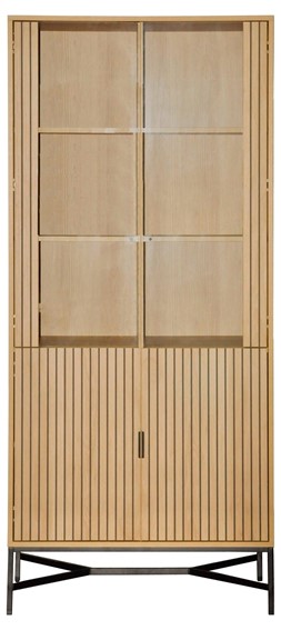 Gablota JAIPUR Dąb/Czarny