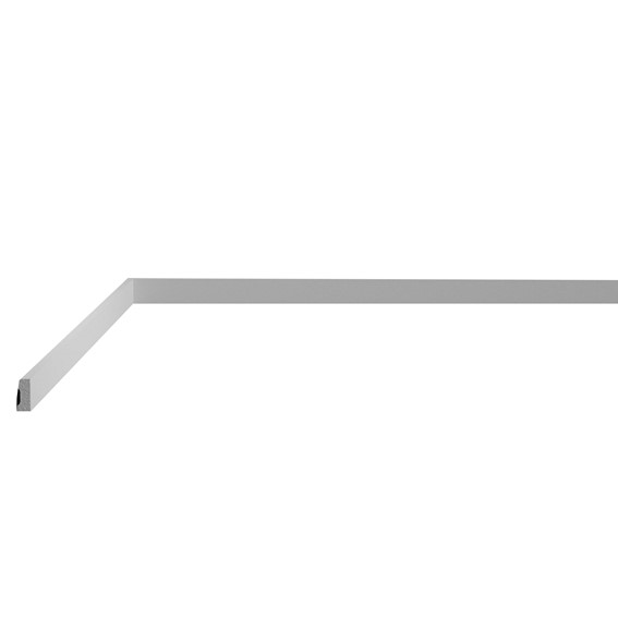 Listwa Naścienna Gładka LPC-56 240 cm Biały