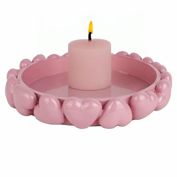 Taca Dekoracyjna SUZIE HEARTS Różowy