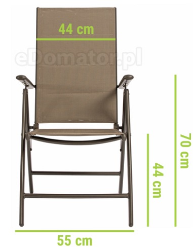 Zestaw Ogrodowy Modena 6-Osobowy Brązowy