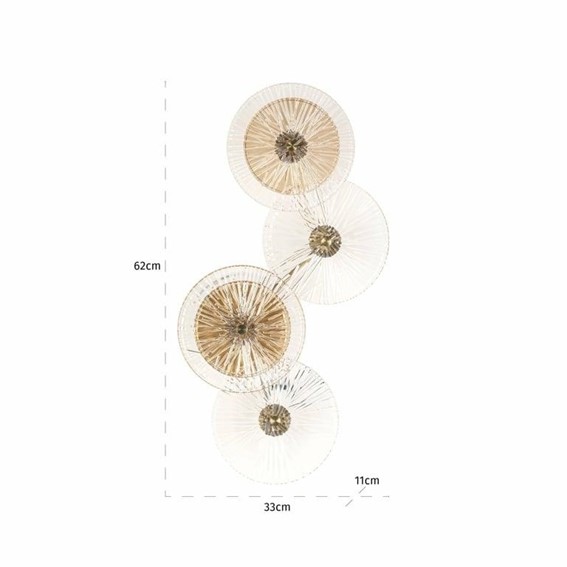 Lampa Ścienna LINZI Złoty