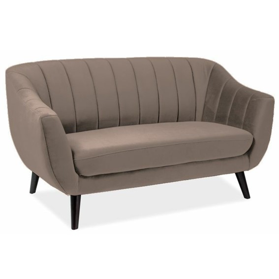 Sofa ELITE 2 Velvet Ciemny Beżowy/Wenge