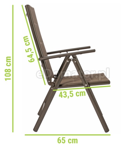 Zestaw Ogrodowy Modena 6-Osobowy Brązowy