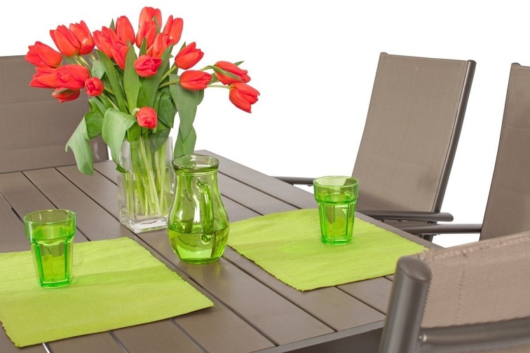 Zestaw Ogrodowy Modena 6-Osobowy Brązowy