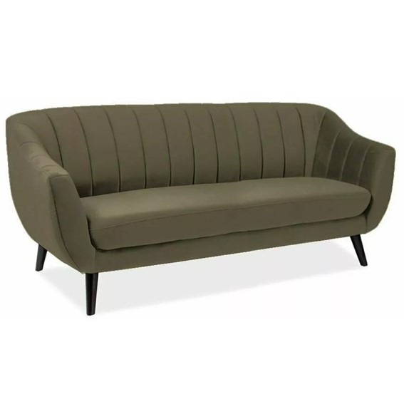 Sofa ELITE 3 Velvet Beżowy/Wenge